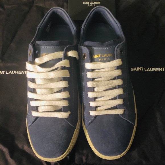 Saint laurent court sneakers blue sz 36 - Picture 2 of 5